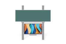 Sestava LCD na pylonu 290cm s tabulí ŠKOL K 300x100 Optoma 3 65"