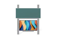 Sestava LCD na pylonu 290cm s tabulí ŠKOL K 240X100 Optoma 3 75"