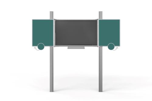 Sestava LCD na pylonu 290cm s křídly Optoma 65"