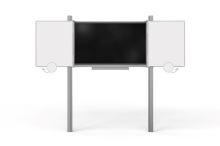 Sestava LCD na pylonu 320cm s křídly BBxBB Optoma 5 86"