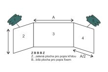 Školní tabule na fixy a křídy TRIPTYCH - ZBBBZ (2)